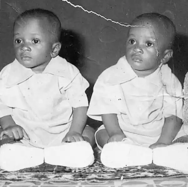 Cute throwback photo of Psquare’s Peter & Paul Okoye as they Celebrate Birthday